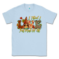 Dusty Blue i think i love fall most of all Classic Tee - CowGirlArtShop