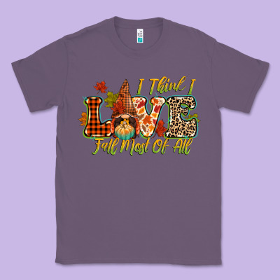 I Think I Love Fall Most Of All Classic Tee Designed By Cowgirlartshop
