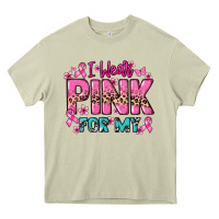 Mossy I wear pink for my custom name Cancer Awareness Heavy Core Tee - HowdyJamesFarm