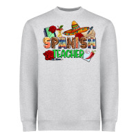 Heather Grey spanish teacher Heavyweight Sweatshirt - AdoDesignShop