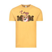 Vintage Mustard Corgi Mom Vintage Tee - Jasminsmagicworld