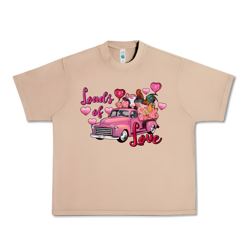 Loads Of Love Valentine's Day Farm Truck Urban Heavy Tee by FaDigitalArtStudio | Teevron