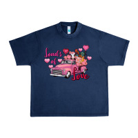 Navy Loads of love Valentine's Day farm truck Urban Heavy Tee - FaDigitalArtStudio