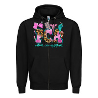 Black pca patient care assistant Zipper Hoodie - AdoDesignShop