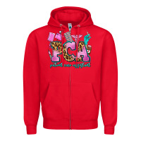 Red pca patient care assistant Zipper Hoodie - AdoDesignShop