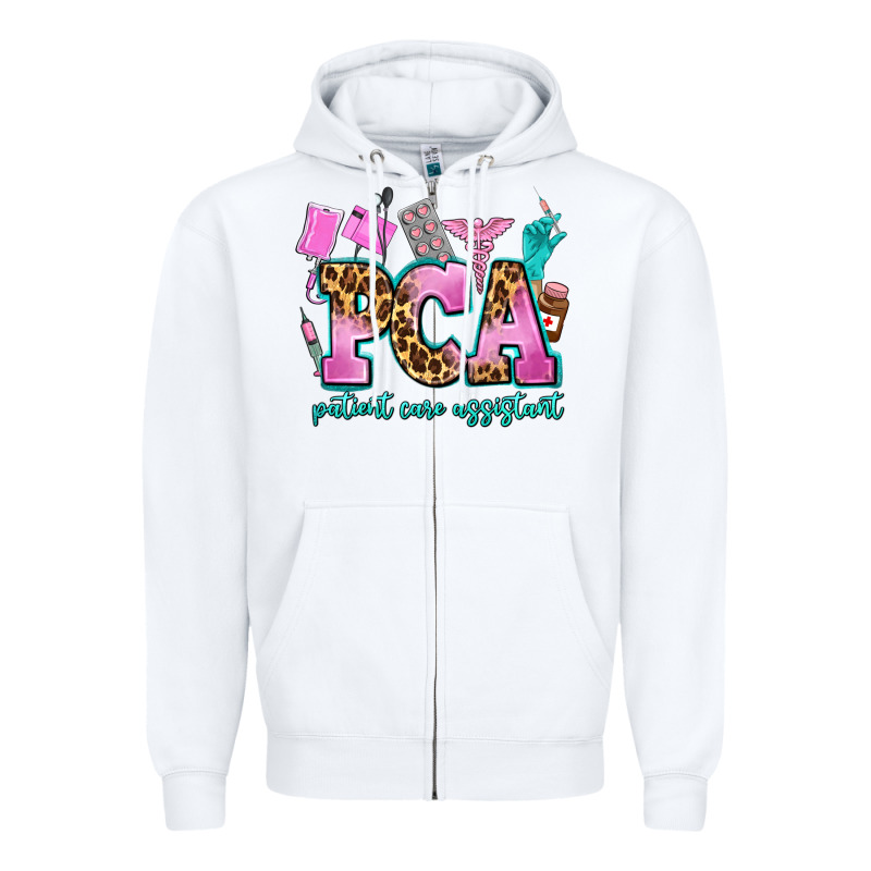 Pca Patient Care Assistant Zipper Hoodie by AdoDesignShop | Teevron