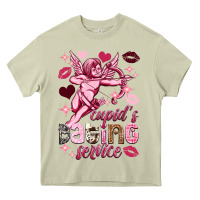 Mossy Cupid's dating service Valentine's Day Heavy Core Tee - HowdyJamesFarm