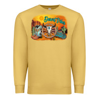 Antique Gold desert vibes Premium Sweatshirt - AdoDesignShop