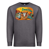 Charcoal Heather desert vibes Premium Sweatshirt - AdoDesignShop