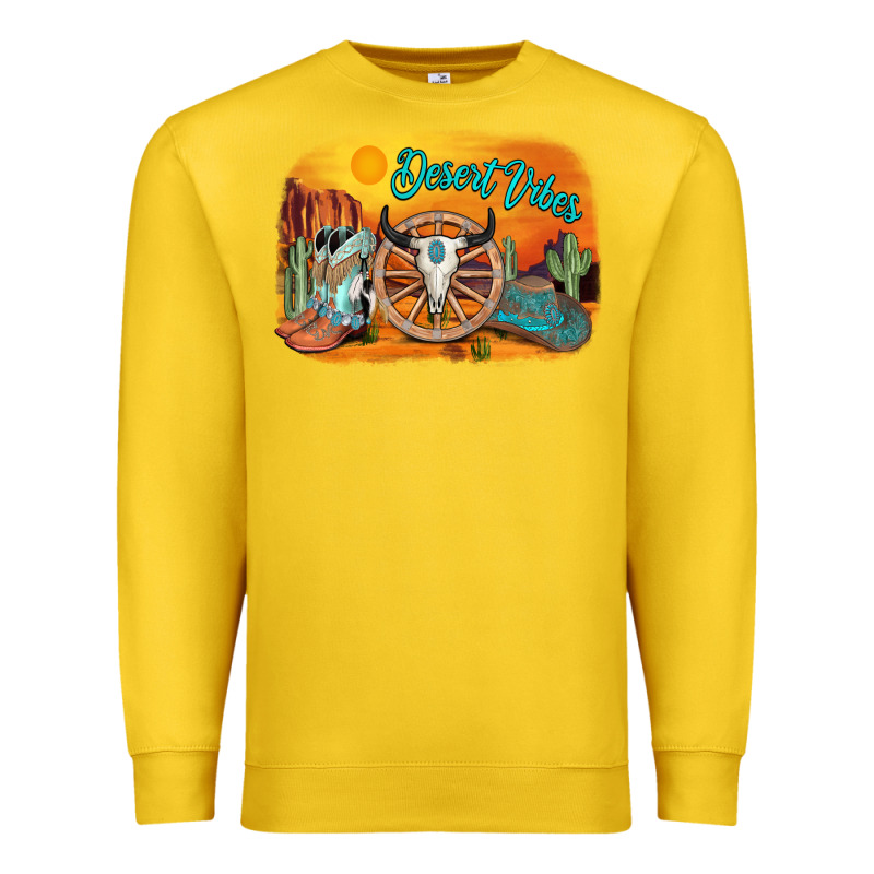 Desert Vibes Premium Sweatshirt by AdoDesignShop | Teevron