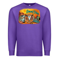 Purple desert vibes Premium Sweatshirt - AdoDesignShop
