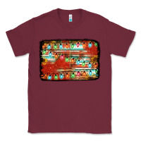 Burgundy christmas serape sunflower background Classic Tee - Jasminsmagicworld