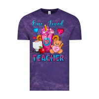 Cloud Purple One Loved Teacher Valentines Day Cold Drink Frappe Vintage Tee - FaDigitalArtStudio