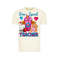 Vintage Arctic One Loved Teacher Valentines Day Cold Drink Frappe Vintage Tee - FaDigitalArtStudio