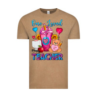 Vintage Coffee One Loved Teacher Valentines Day Cold Drink Frappe Vintage Tee - FaDigitalArtStudio