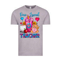 Vintage Zinc One Loved Teacher Valentines Day Cold Drink Frappe Vintage Tee - FaDigitalArtStudio