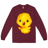 Burgundy chick Long Sleeve Tee - FaDigitalArtStudio
