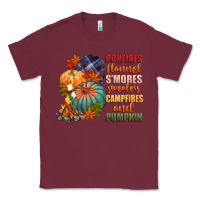 Burgundy bonfires flannels smores campfires and pu Classic Tee - CowGirlArtShop