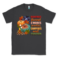 Smoke bonfires flannels smores campfires and pu Classic Tee - CowGirlArtShop