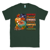Sports Green bonfires flannels smores campfires and pu Classic Tee - CowGirlArtShop