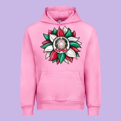 Sunflower İtalian Flag Urban Hoodie Designed By Jahusdesignshop