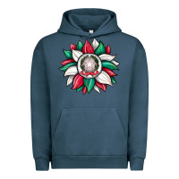 Pigment Midnight Navy sunflower i̇talian flag Urban Hoodie - JahusDesignShop