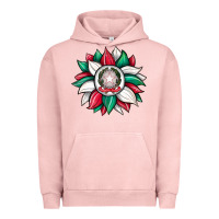 Pigment Salmon sunflower i̇talian flag Urban Hoodie - JahusDesignShop