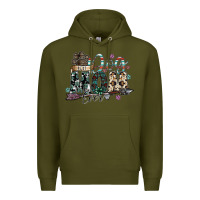 Army Green best dog mom ever Premium Hoodie - SublimationCraftShop