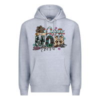 Heather Grey best dog mom ever Premium Hoodie - SublimationCraftShop