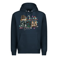 Navy best dog mom ever Premium Hoodie - SublimationCraftShop