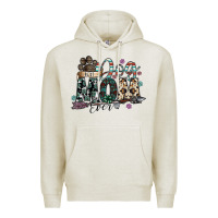 Oatmeal Heather best dog mom ever Premium Hoodie - SublimationCraftShop