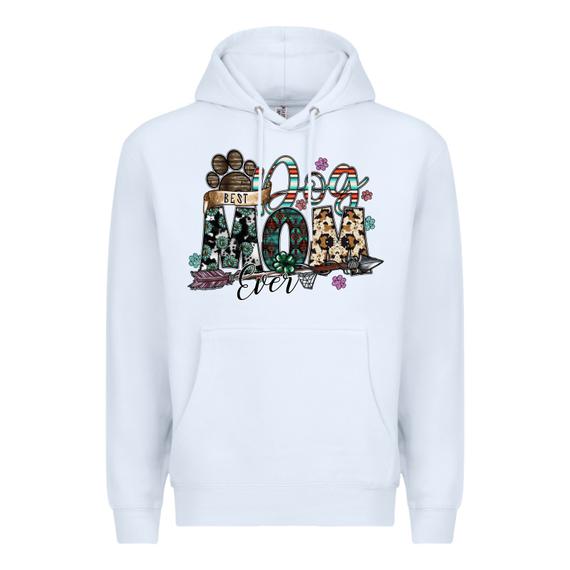 Best Dog Mom Ever Premium Hoodie by SublimationCraftShop | Teevron