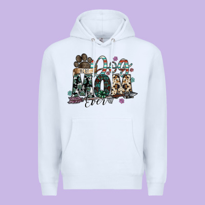 Best Dog Mom Ever Premium Hoodie Designed By Sublimationcraftshop