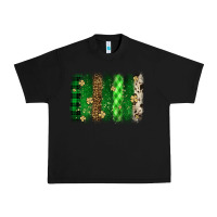 Black St. Patrick's Day brushstroke Urban Heavy Tee - OliviaCreatesArt