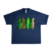 Navy St. Patrick's Day brushstroke Urban Heavy Tee - OliviaCreatesArt
