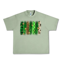 Oil Green St. Patrick's Day brushstroke Urban Heavy Tee - OliviaCreatesArt