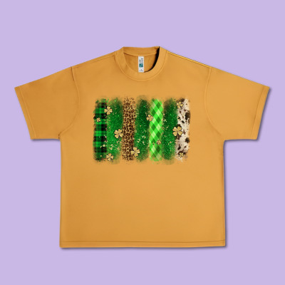 St. Patrick's Day Brushstroke Urban Heavy Tee Designed By Oliviacreatesart