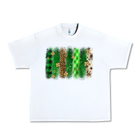 White St. Patrick's Day brushstroke Urban Heavy Tee - OliviaCreatesArt