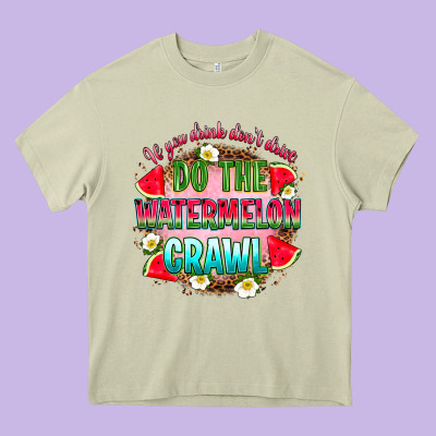 If You Drink Don't Drive Do The Watermelon Crawl Heavy Core Tee Designed By Ranaportraitstore