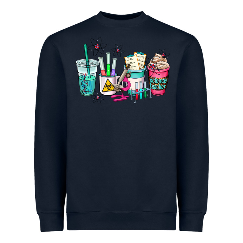 Science Teacher Coffee Cups Heavyweight Sweatshirt by AdoDesignShop | Teevron