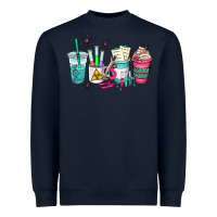 Navy science teacher coffee cups Heavyweight Sweatshirt - AdoDesignShop