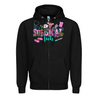 Black surgical tech Zipper Hoodie - AdoDesignShop