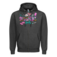 Charcoal Heather surgical tech Zipper Hoodie - AdoDesignShop