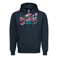 Navy surgical tech Zipper Hoodie - AdoDesignShop