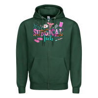 Sports Green surgical tech Zipper Hoodie - AdoDesignShop