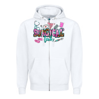 White surgical tech Zipper Hoodie - AdoDesignShop