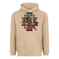 Mushroom aztec rodeo christmas Heavyweight Hoodie - AdoDesignShop