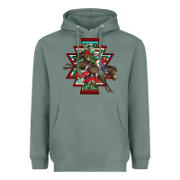 Sage aztec rodeo christmas Heavyweight Hoodie - AdoDesignShop