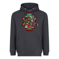 Smoke aztec rodeo christmas Heavyweight Hoodie - AdoDesignShop