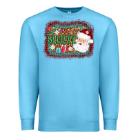 Ocean Blue believe santa Premium Sweatshirt - AdoDesignShop